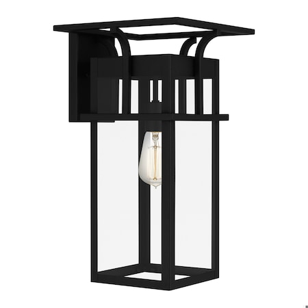 Quoizel Markley 1-Light Earth Black Outdoor Wall Lantern MKL8410EK